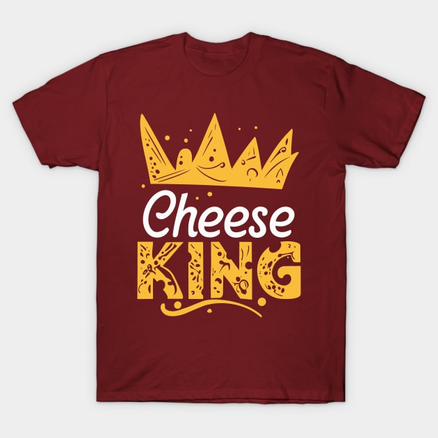 Cheese King Crown T-Shirt by SubtleSplit